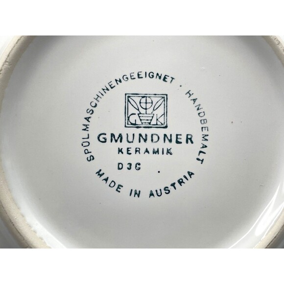 NEW Gmundner Keramik Male "Hunter's Delight" Cereal Bowl 6.5" Handmade Austria - Picture 5 of 5